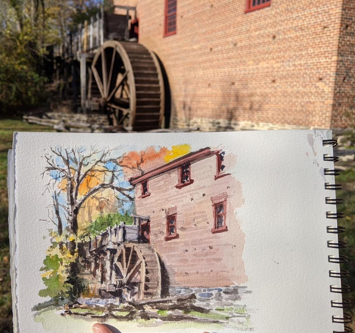 Colvin Run Mill - Plein Air - Rights Manager UGC