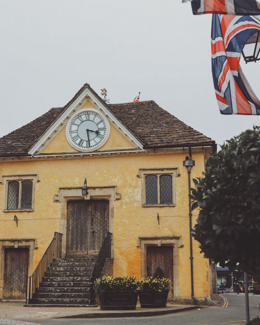 The honey-coloured Grade I listed Market House in Tetbury