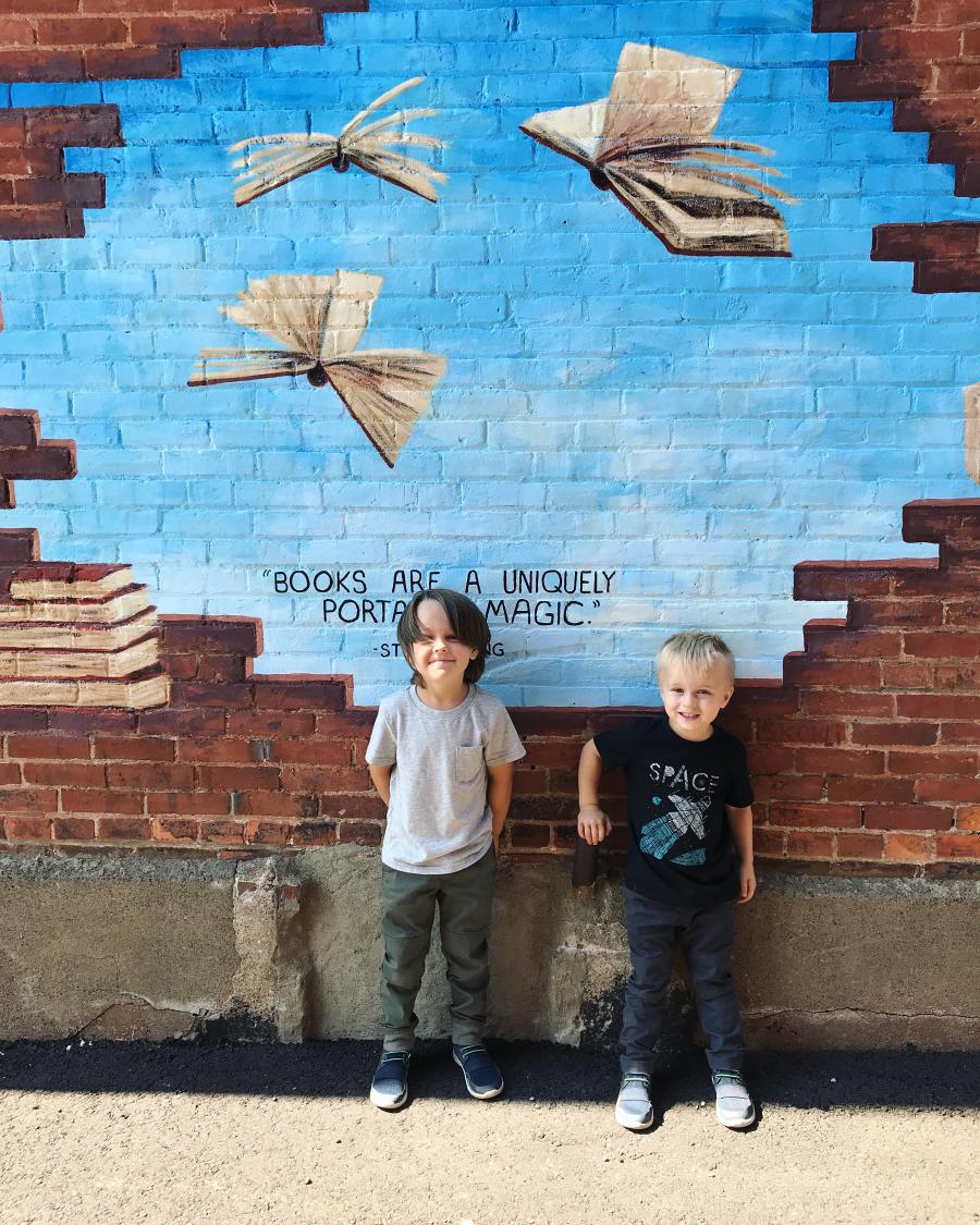Literary hidden mural