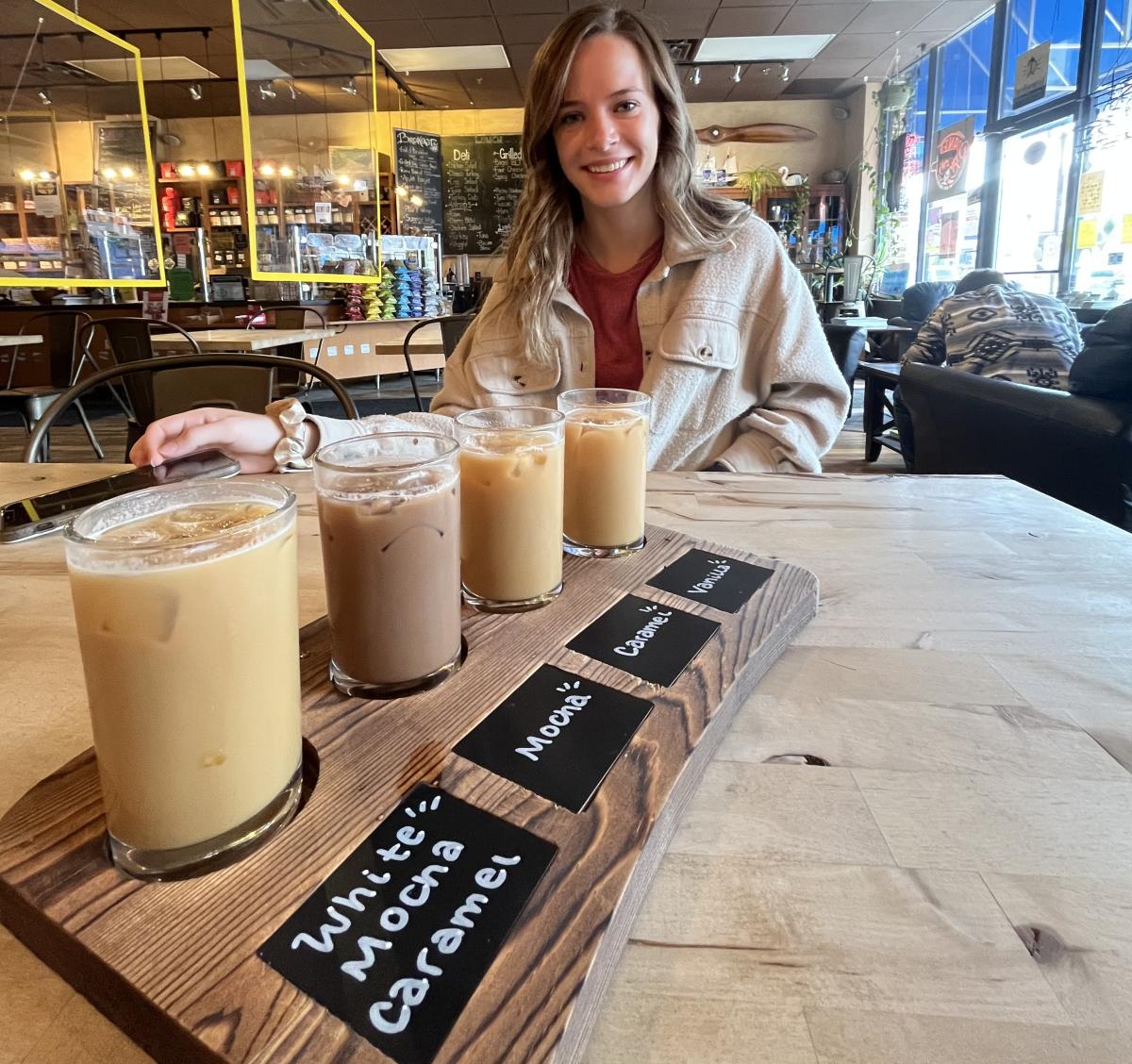 Iced Coffee Flight at Planet Perk