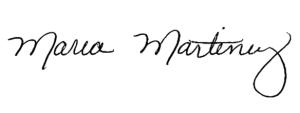 Maria Martinez Signature