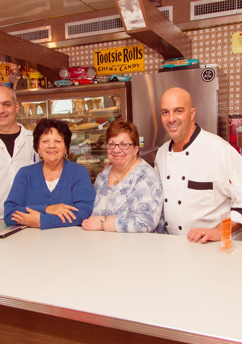 Connie's Diner workers behind counter