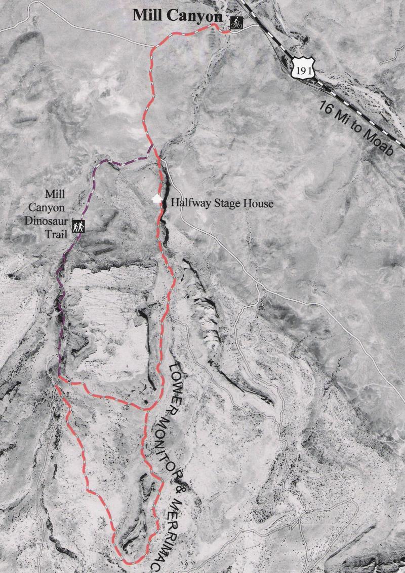 Monitor & Merrimac Trail map