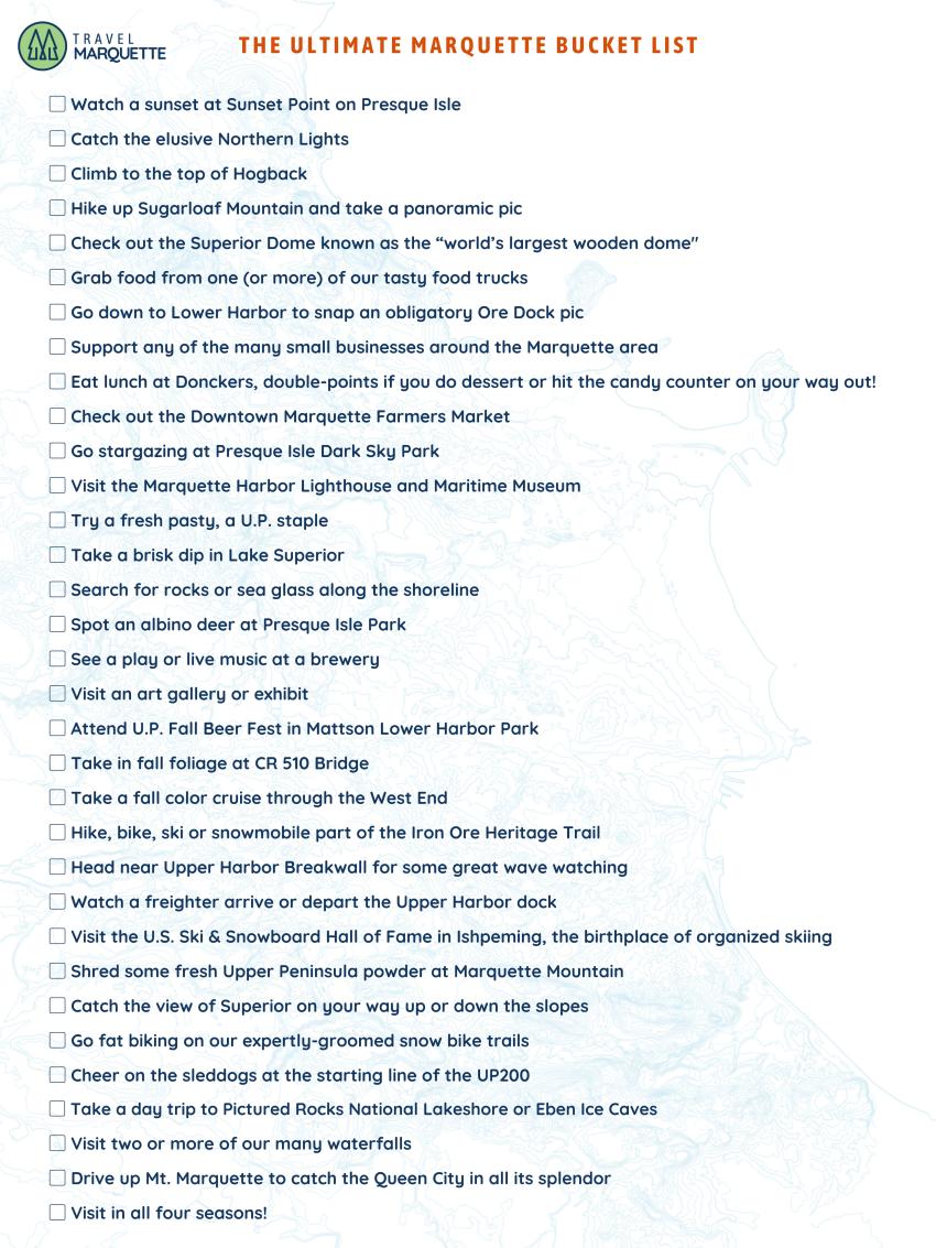 The Ultimate Marquette Bucket List