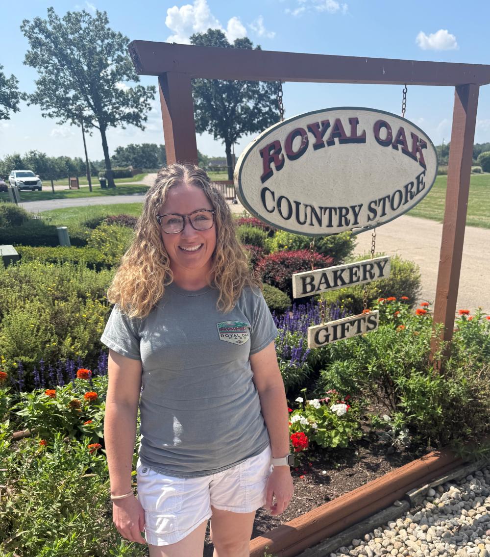 Owner of Royal Oak Farm Orchard, Sarah Bell.