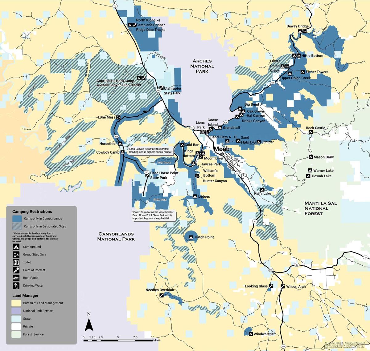 BLM Camping map