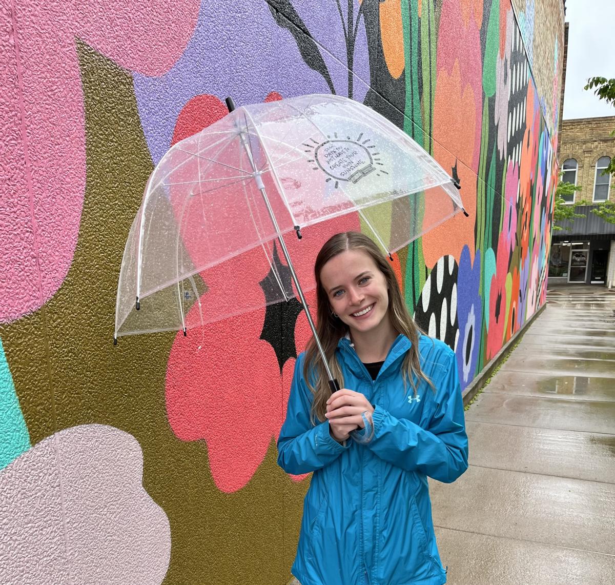 Daisy Mural Rainy Day