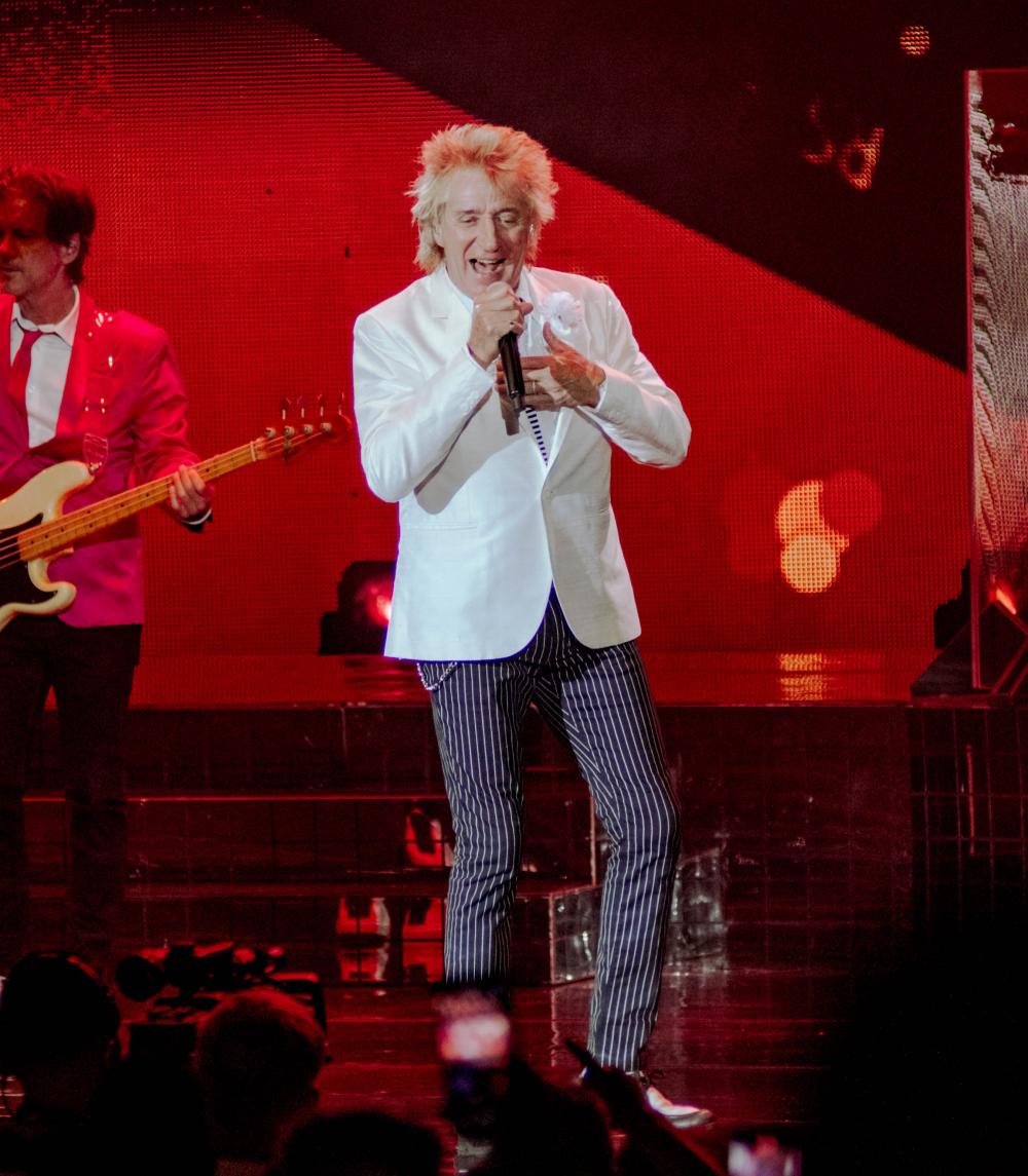 Rod Stewart at The Cynthia Woods Mitchell Pavilion