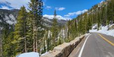 A spring view of Trail Ridge road