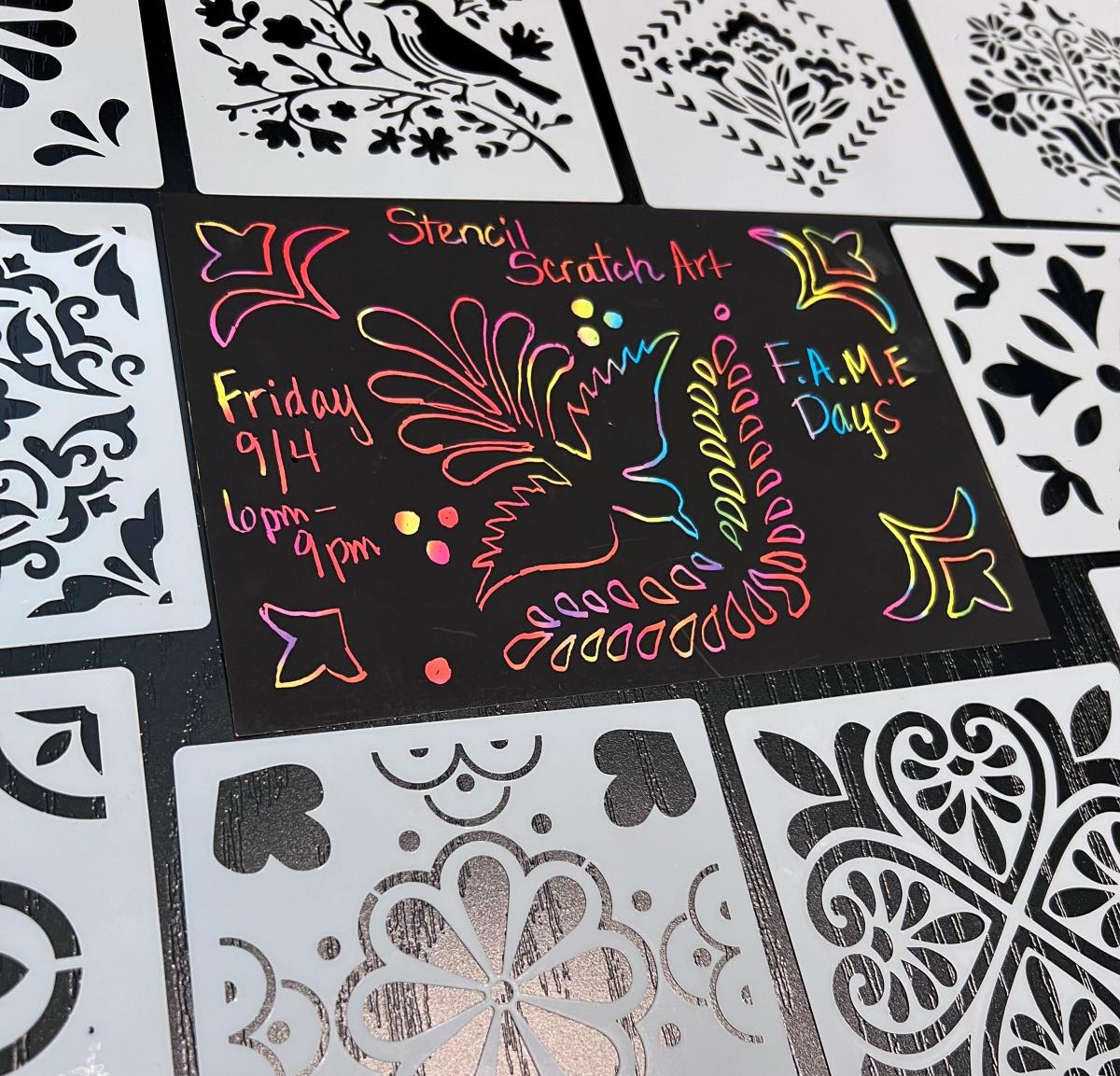 Scratch Art Activity for FAME Days in September 2026