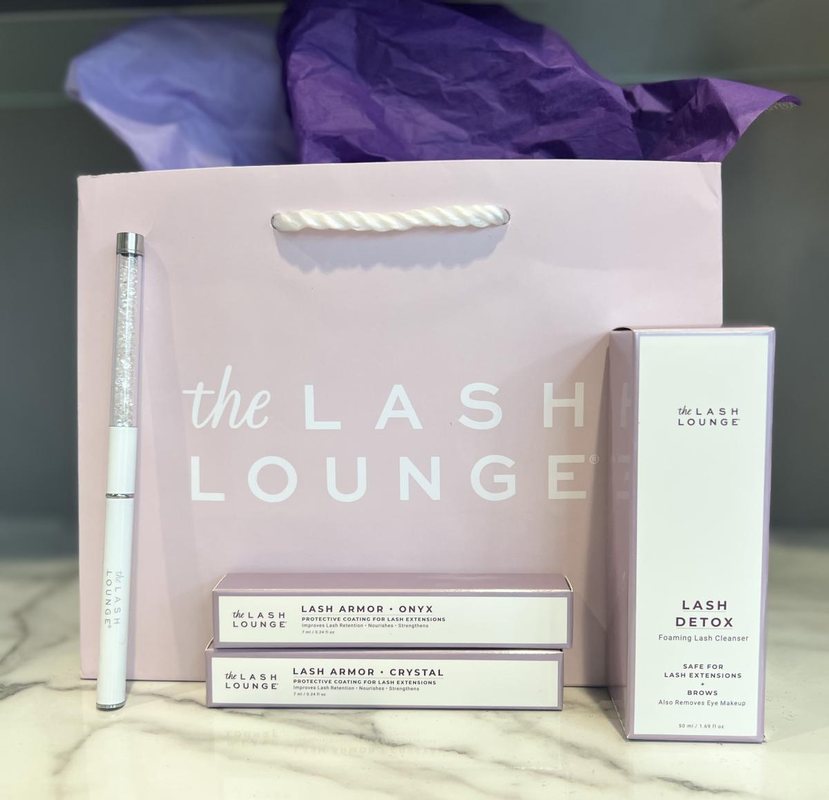 A gift bag from the Lash Lounge in Princeton, NJ