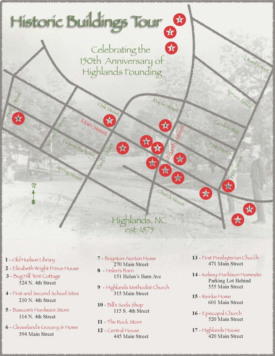 Historic Buildings Tour Map