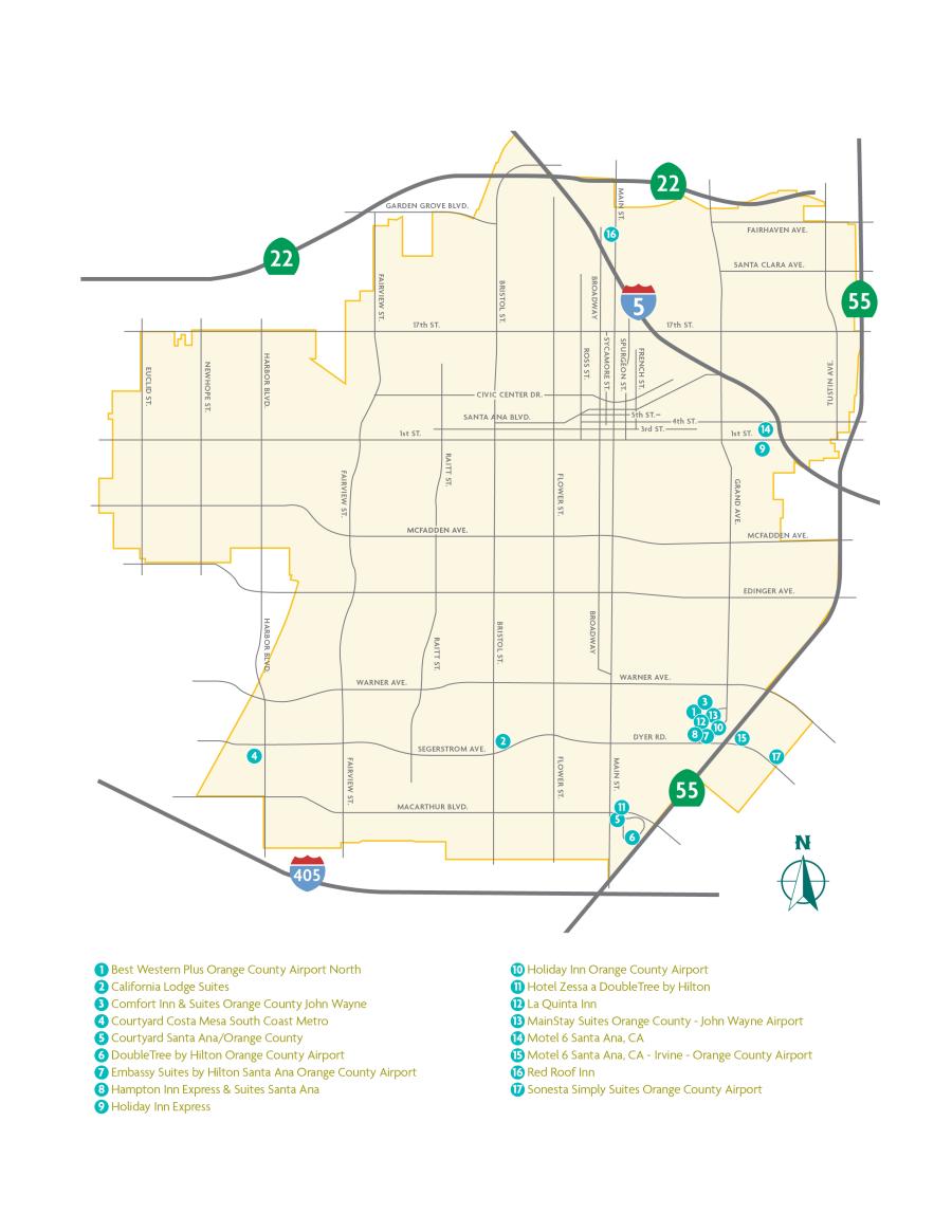Tourism Marketing District Hotel Map