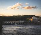 The view of the dam on the Chippewa River from the High Bridge