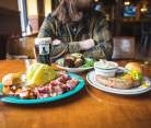 Irish food and Guinness served at Dooley's Pub