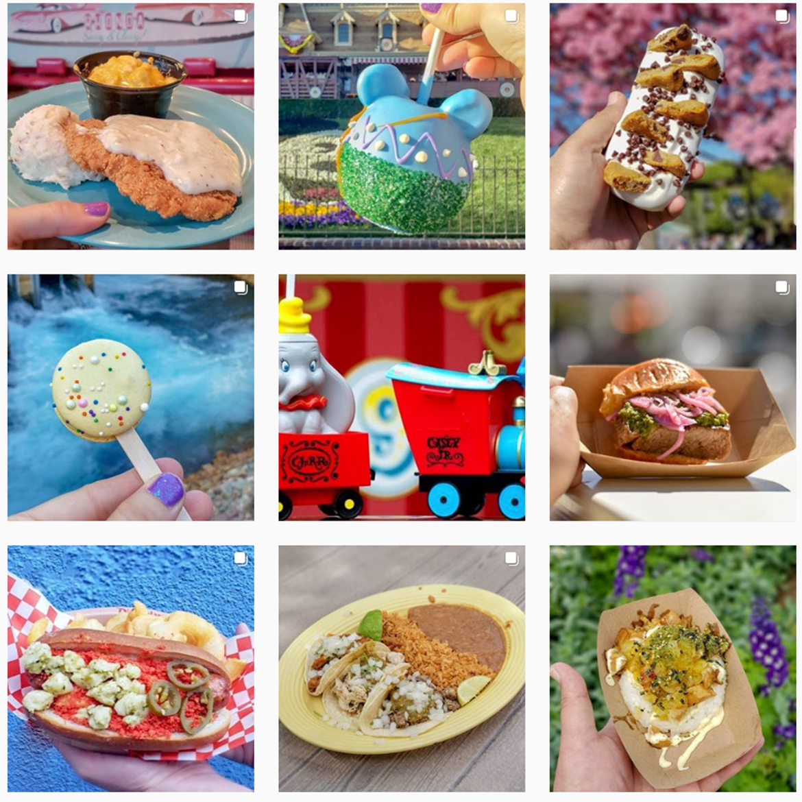 Food at Disneyland on Instagram