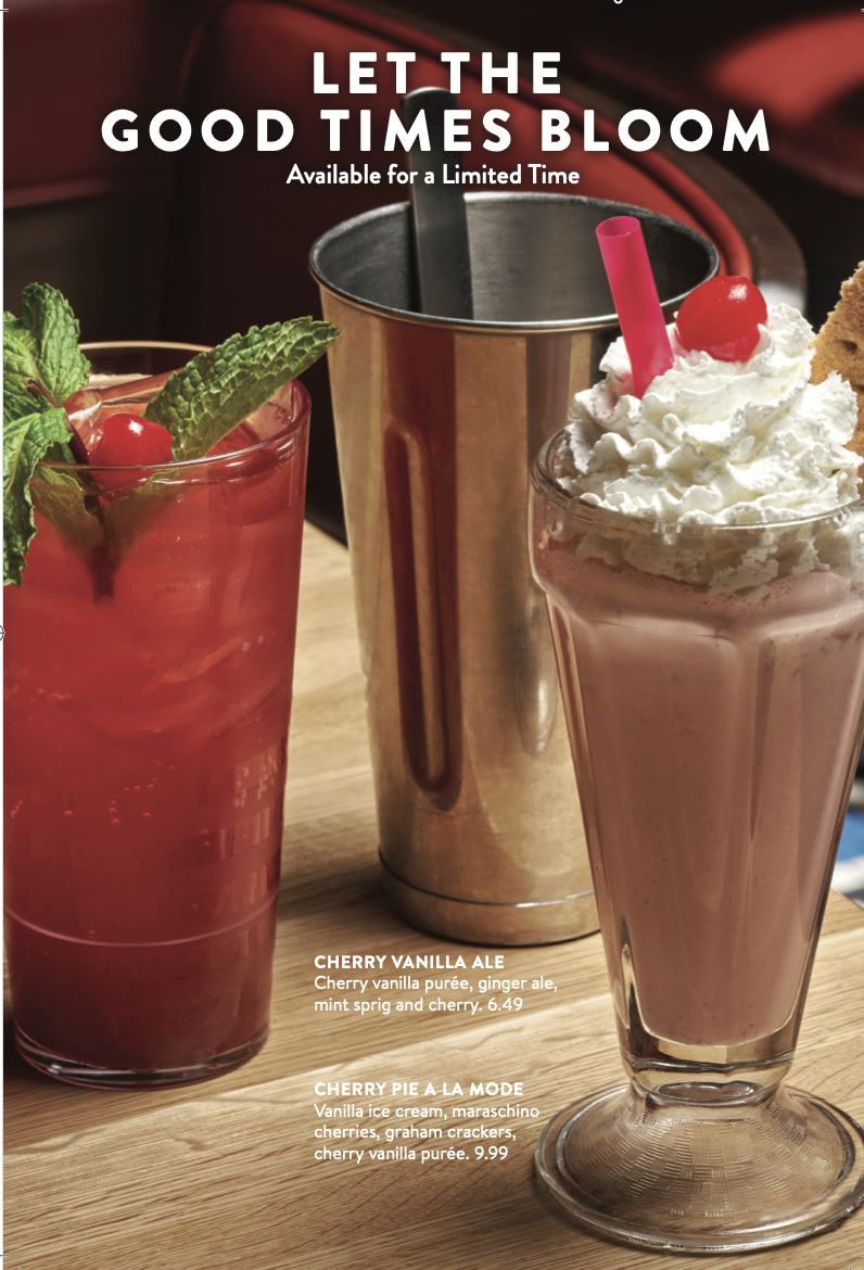 Cherry Vanilla Ale and Cherry Pie a la mode at Silver Diner