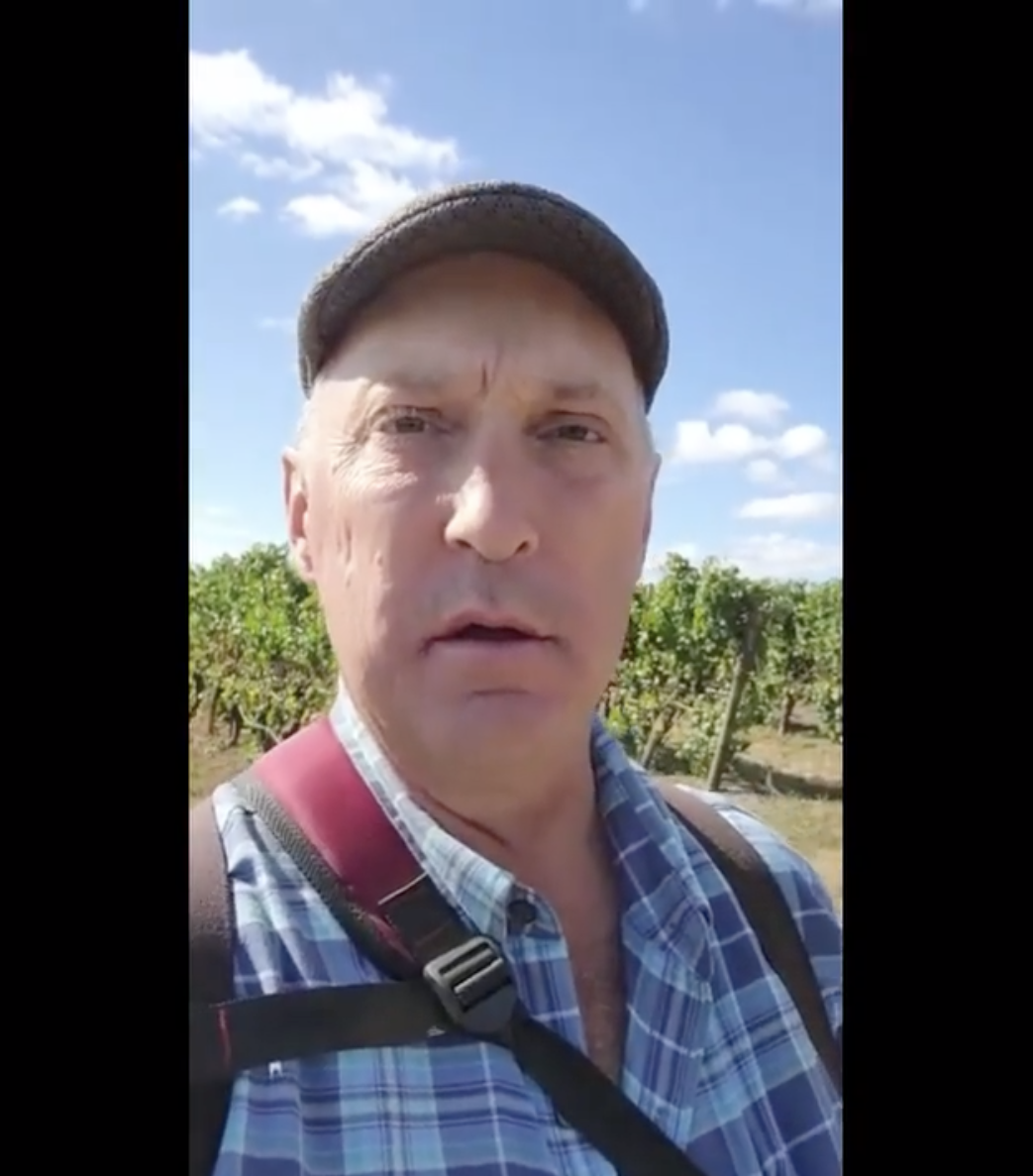 Screenshot of Van Duzer Vineyard Manager Bruce Sonnon in vineyard