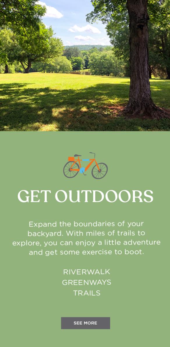 Get Out Doors Image Block for Staycation Landing Page