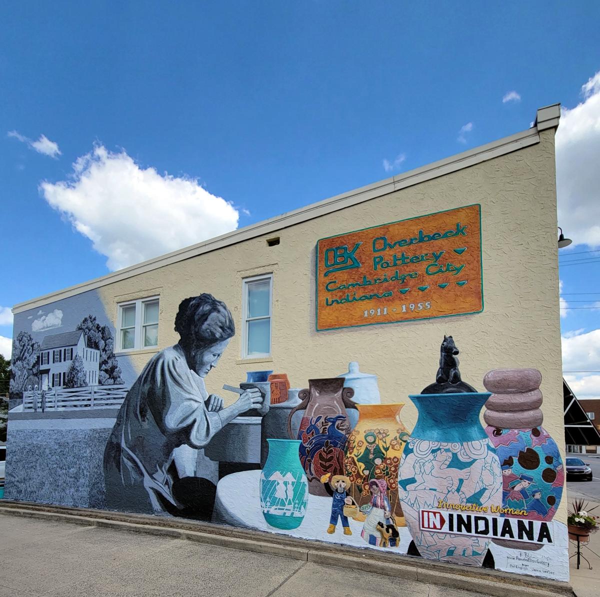 Overbeck Pottery mural Wayne County