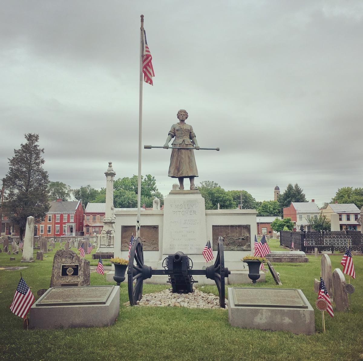 Molly Pitcher's Statue in Cumberland Valley, PA