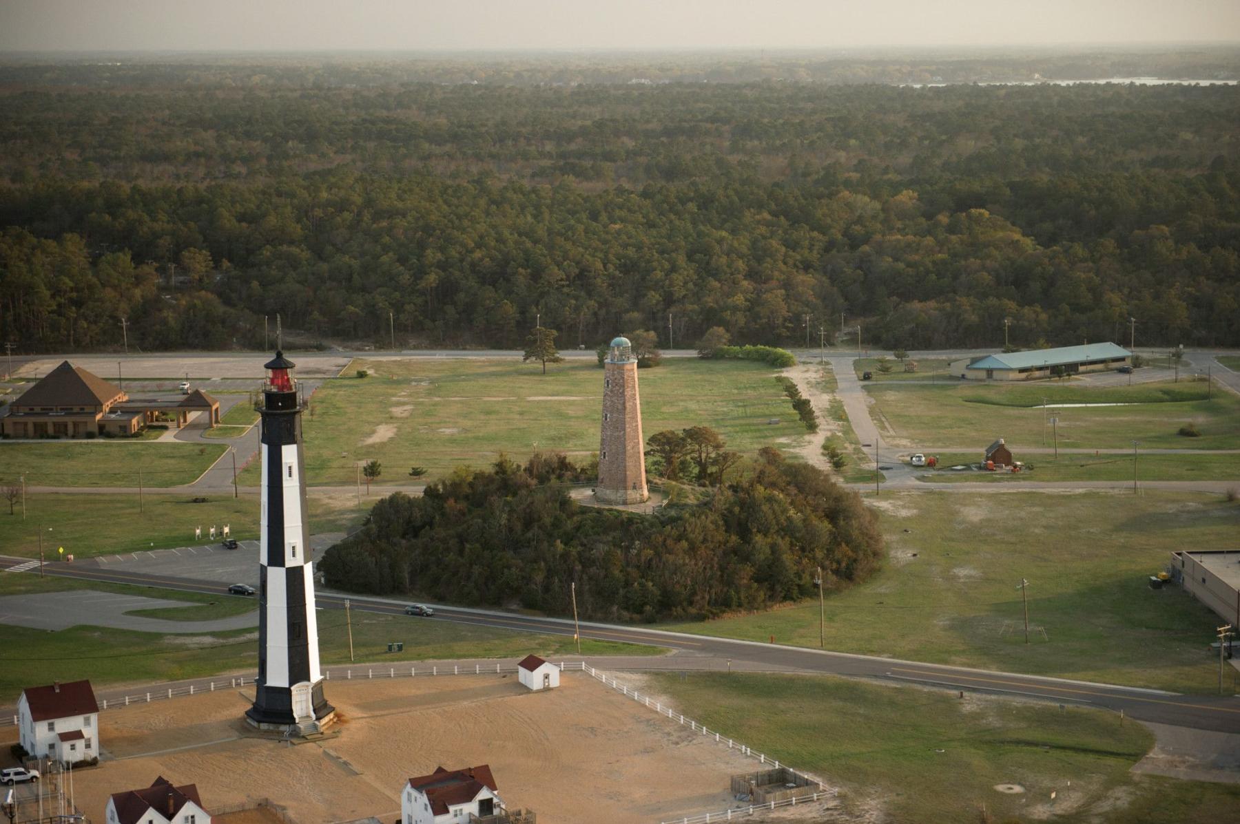Old and New Cape Henry Lighthouses