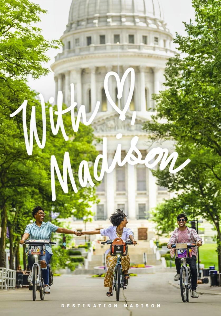 The cover image to the Destination Madison visitor guide.