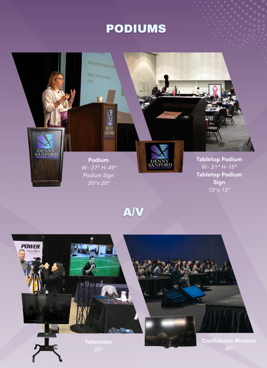 Podiums and A/V