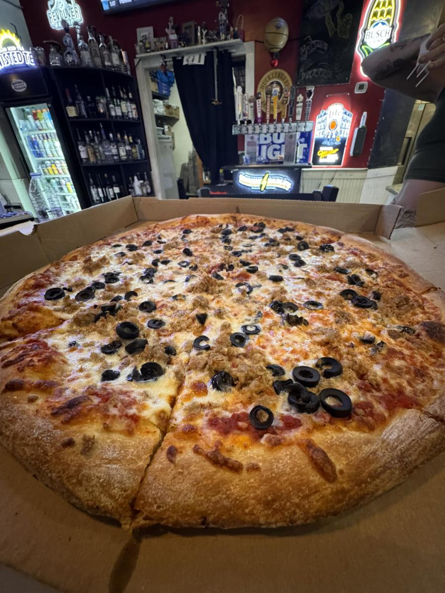 McClain's Pizzeria is a favorite lakefront gathering spot with great pizza.
