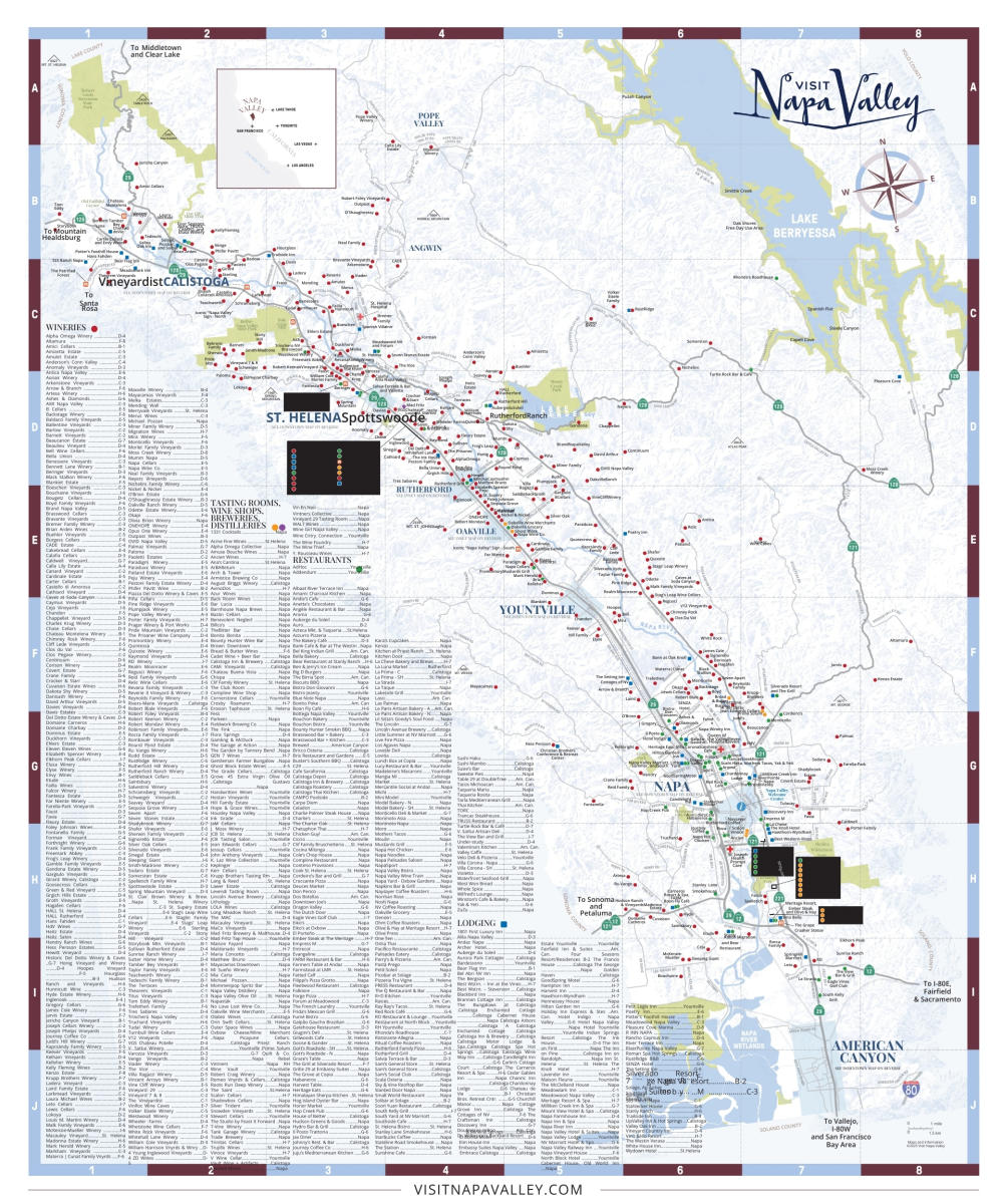 Napa Valley Map Image 1 - JPP