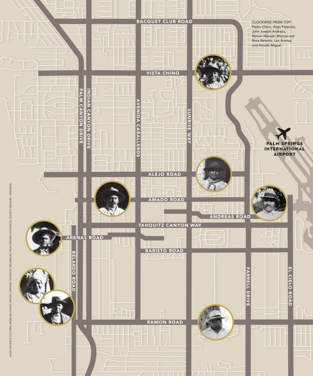 Agua Caliente Street Names