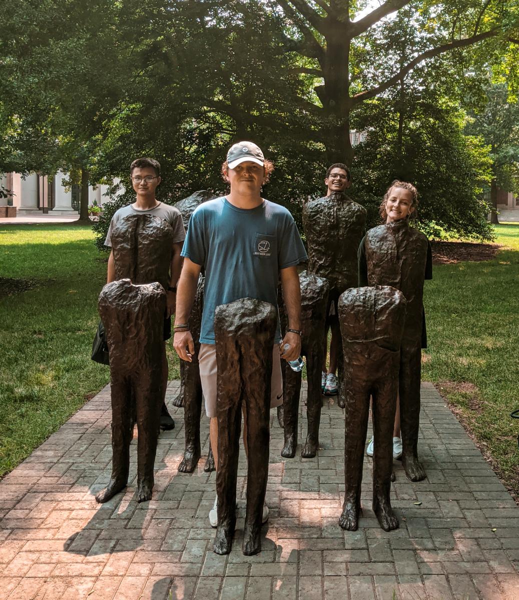 Davidson College sculpture Group of Ten