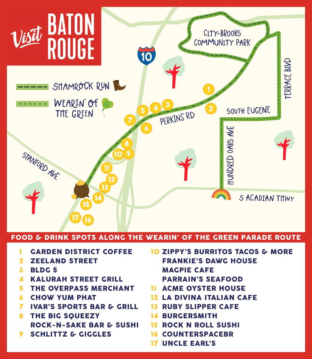 St. Patrick's Day Parade Route