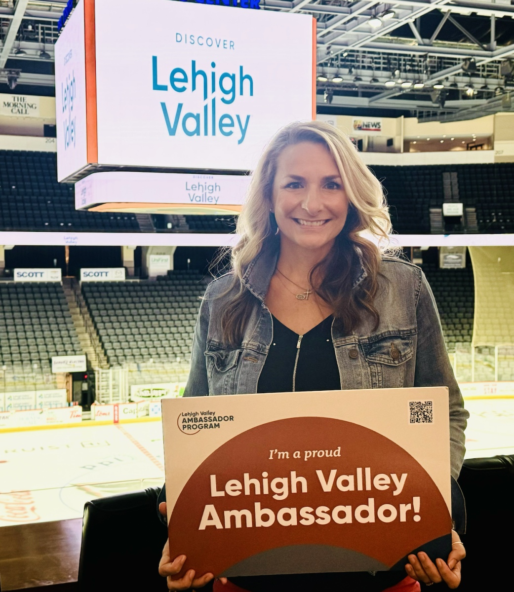 Lehigh Valley Ambassador, Andrea Weismiller, at PPL Center in Allentown, Pa