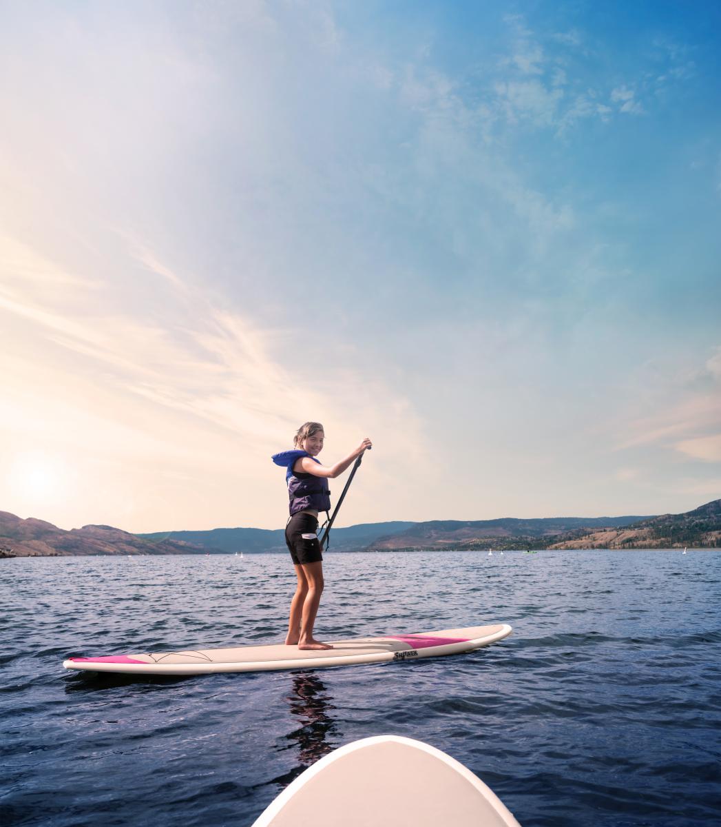 Paddle Boarding Okanagan Lake