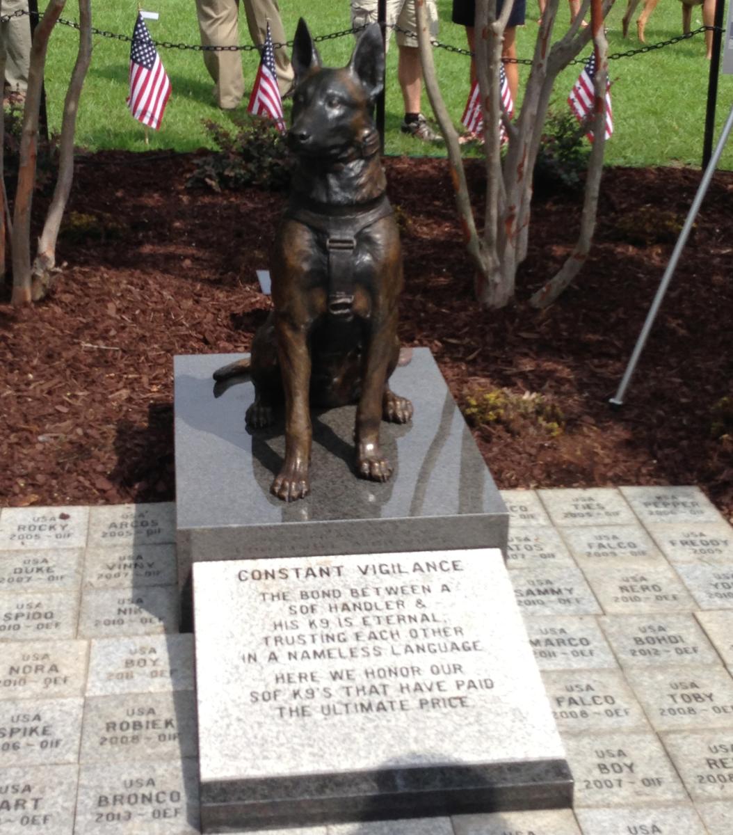 Constant Vigilance - Worlds First Memorial to SOF K9s Killed in the line of duty