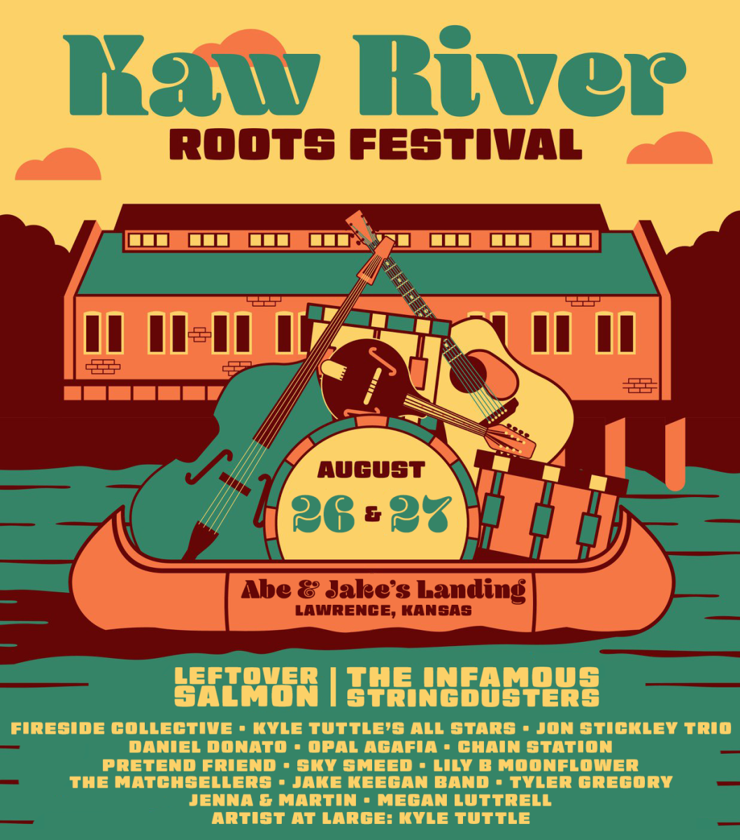 Kaw River Roots Festival Poster 2022 Lawrence Kansas