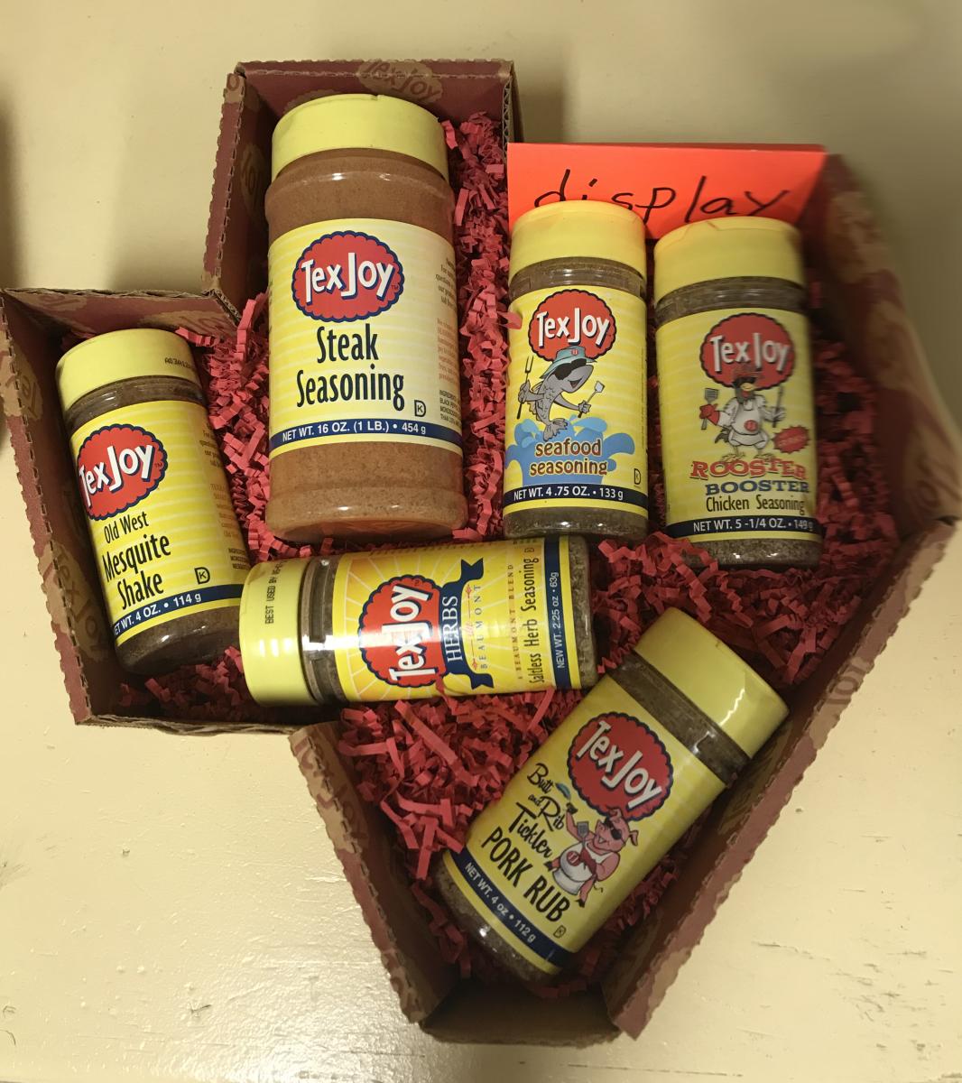 Boxes Of Tex Joy Steak Seasoning In Beaumont, TX