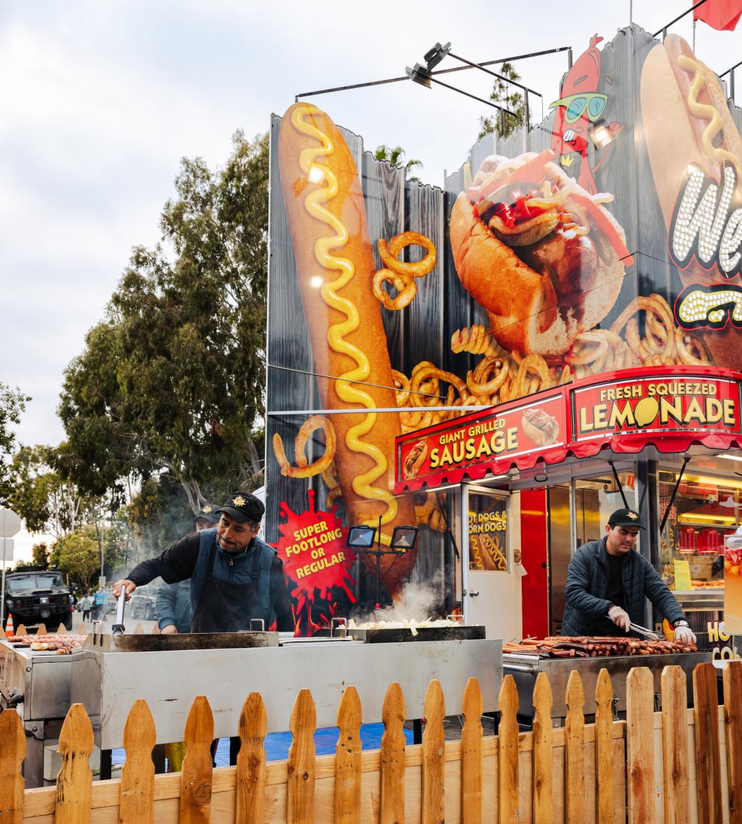 Strawberry Festival Food Stands Garden Grove