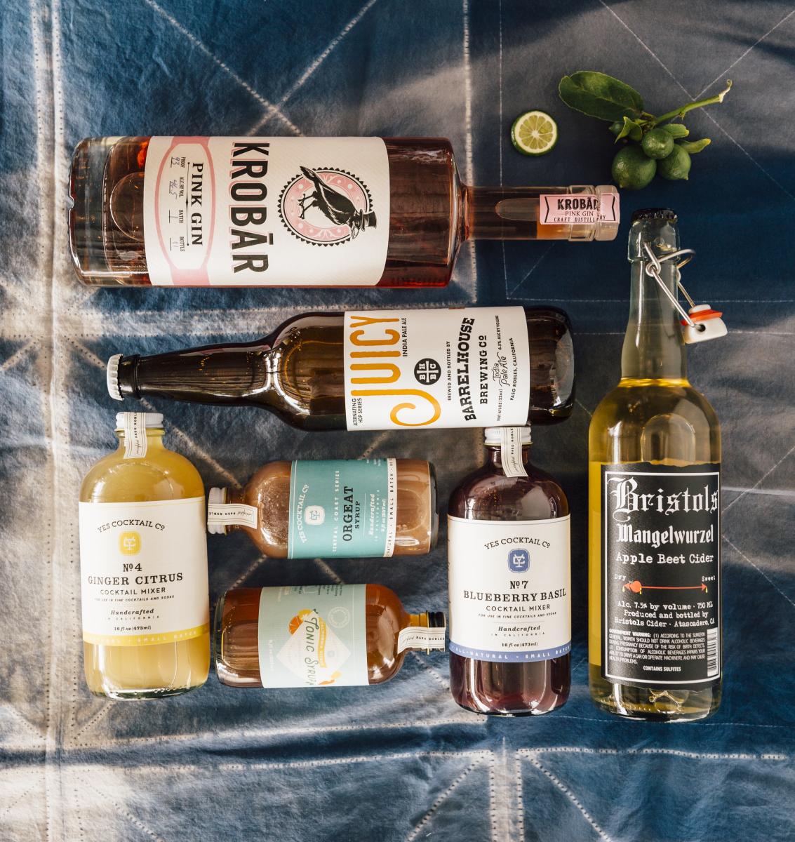 Collection of SLO CAL Crafted Alcoholic Beverages
