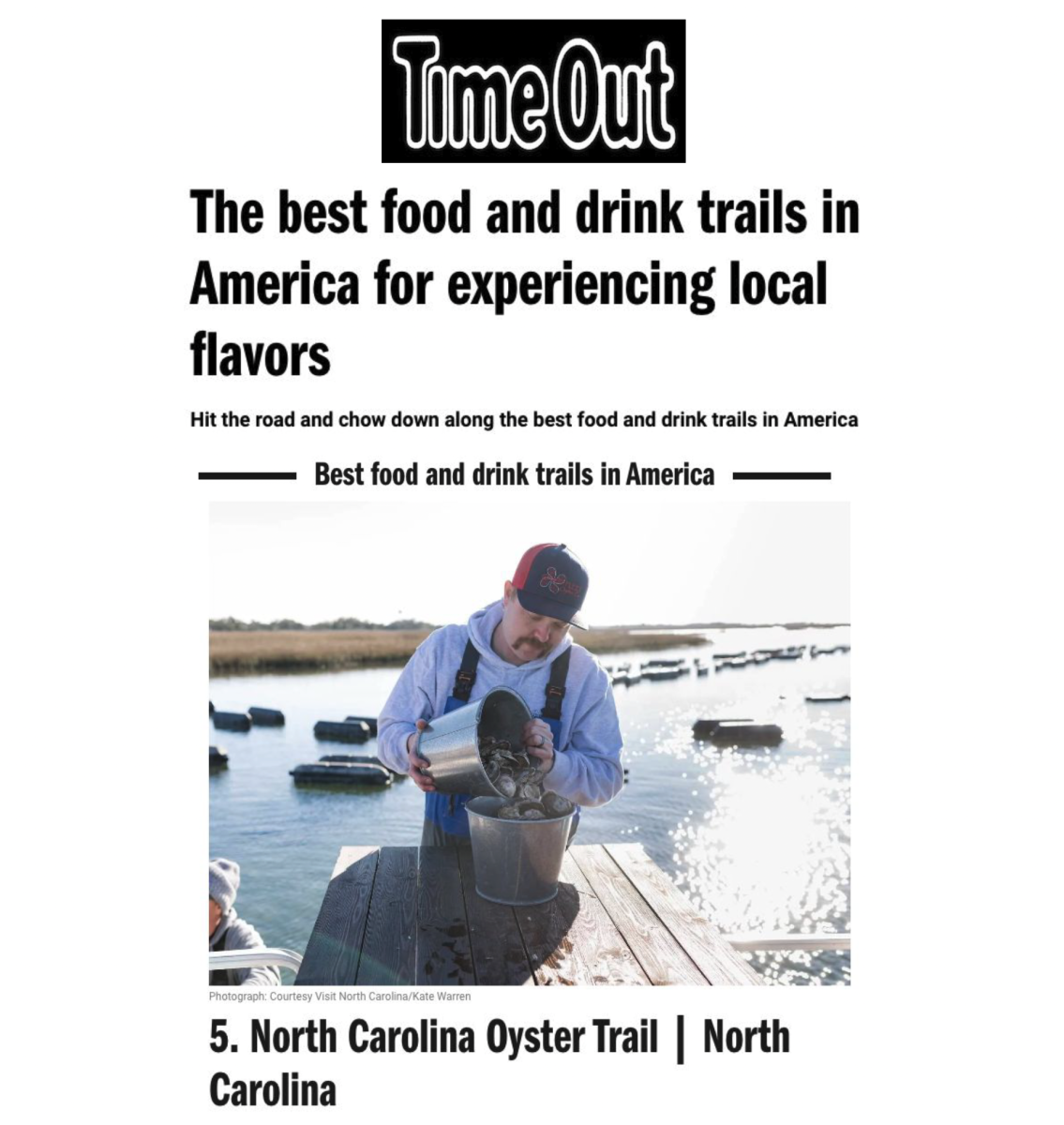 Time Out Best Food and Drink Trails in America Cover