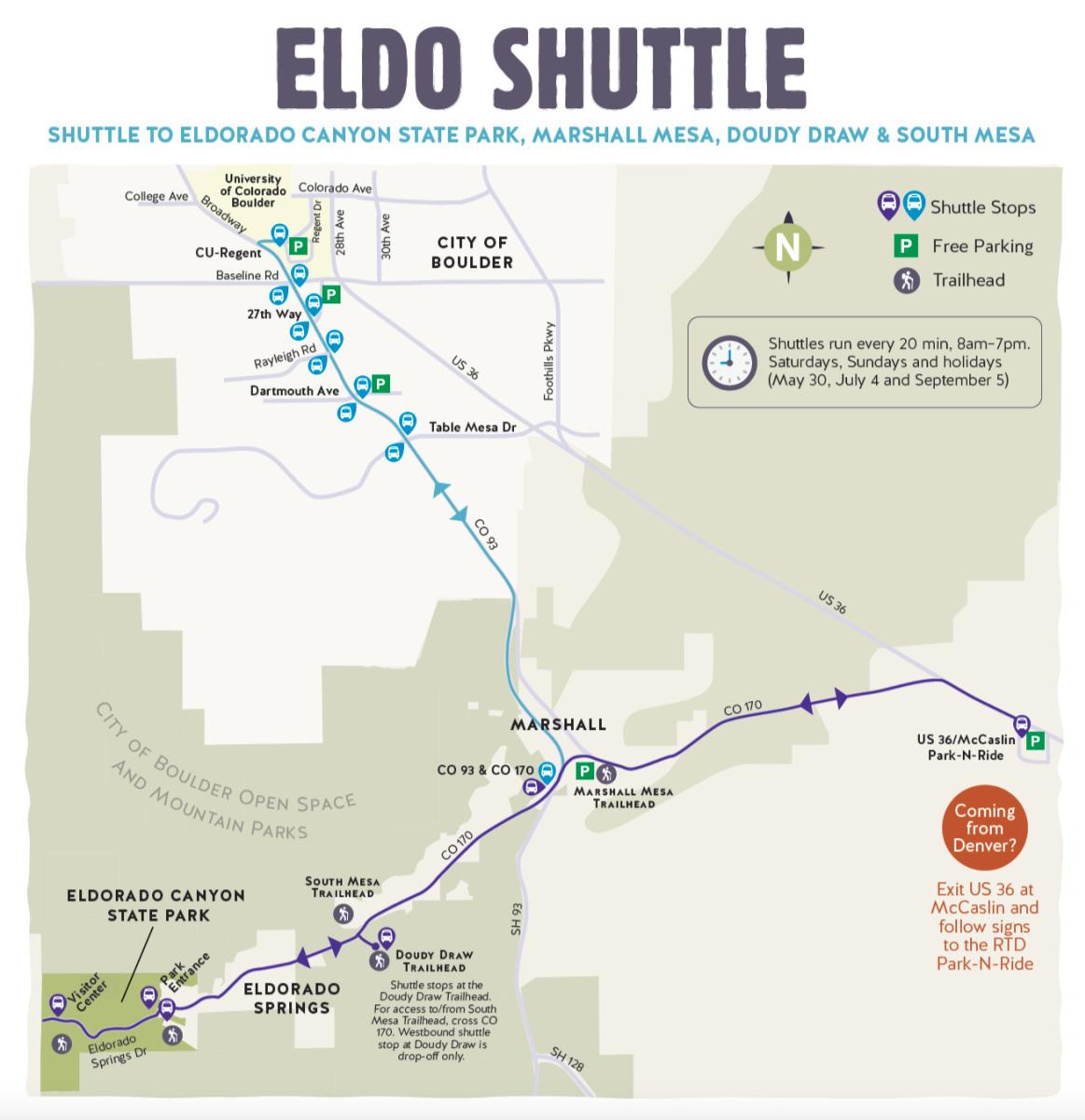 Eldo Shuttle Map 2022