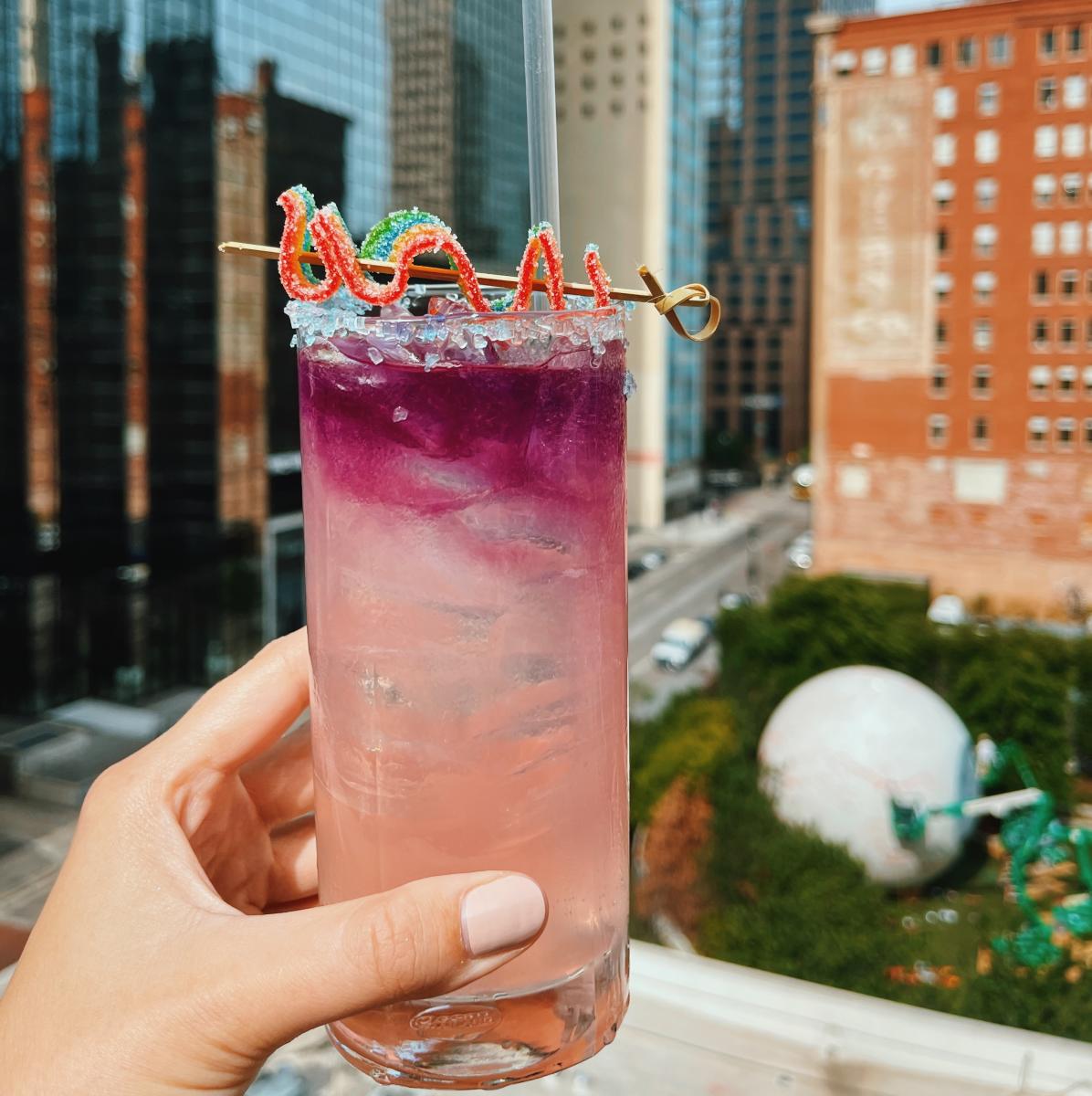 Sky Blossom Rooftop Cocktail