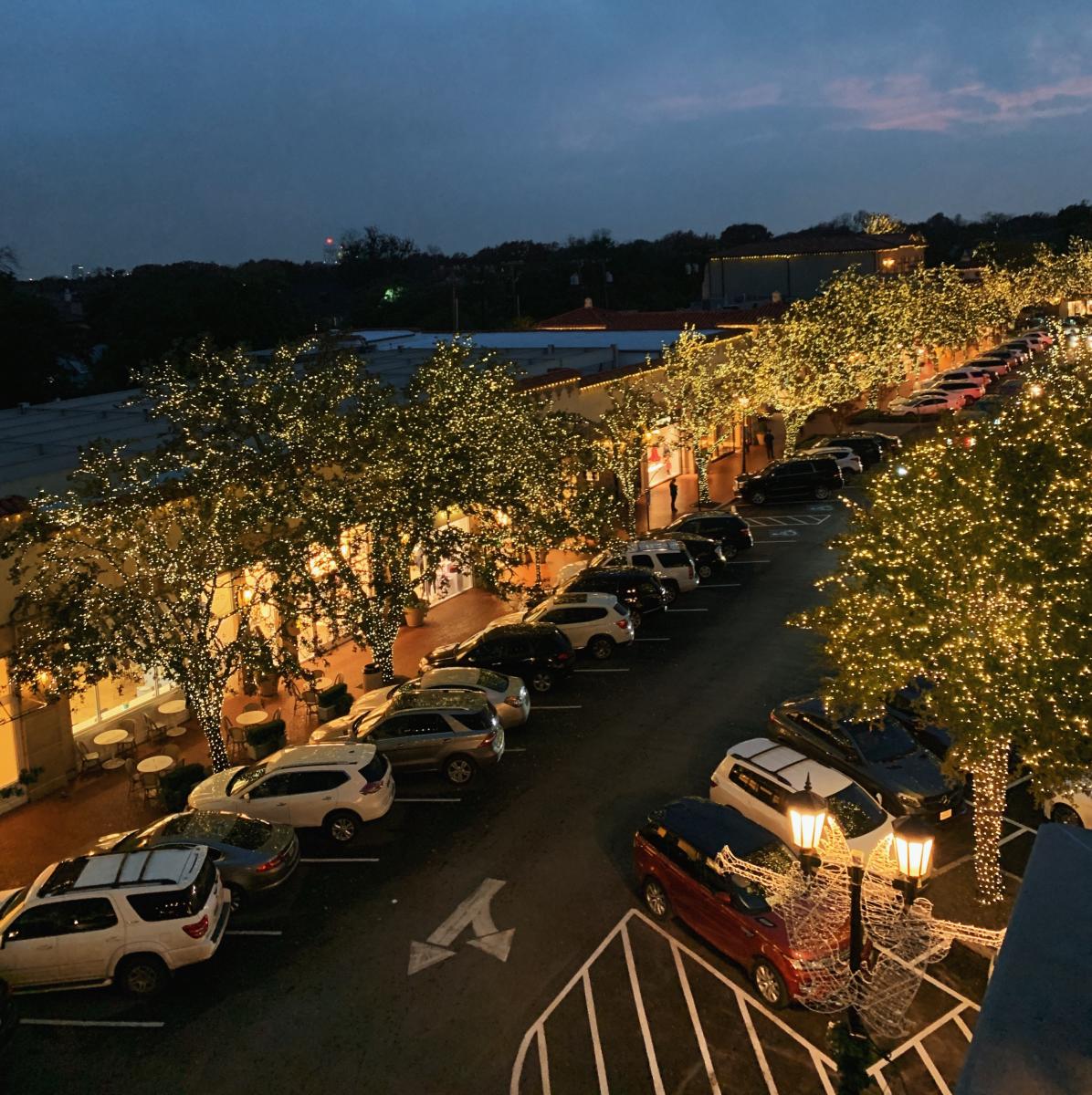 Highland Park Village Christmas Lights