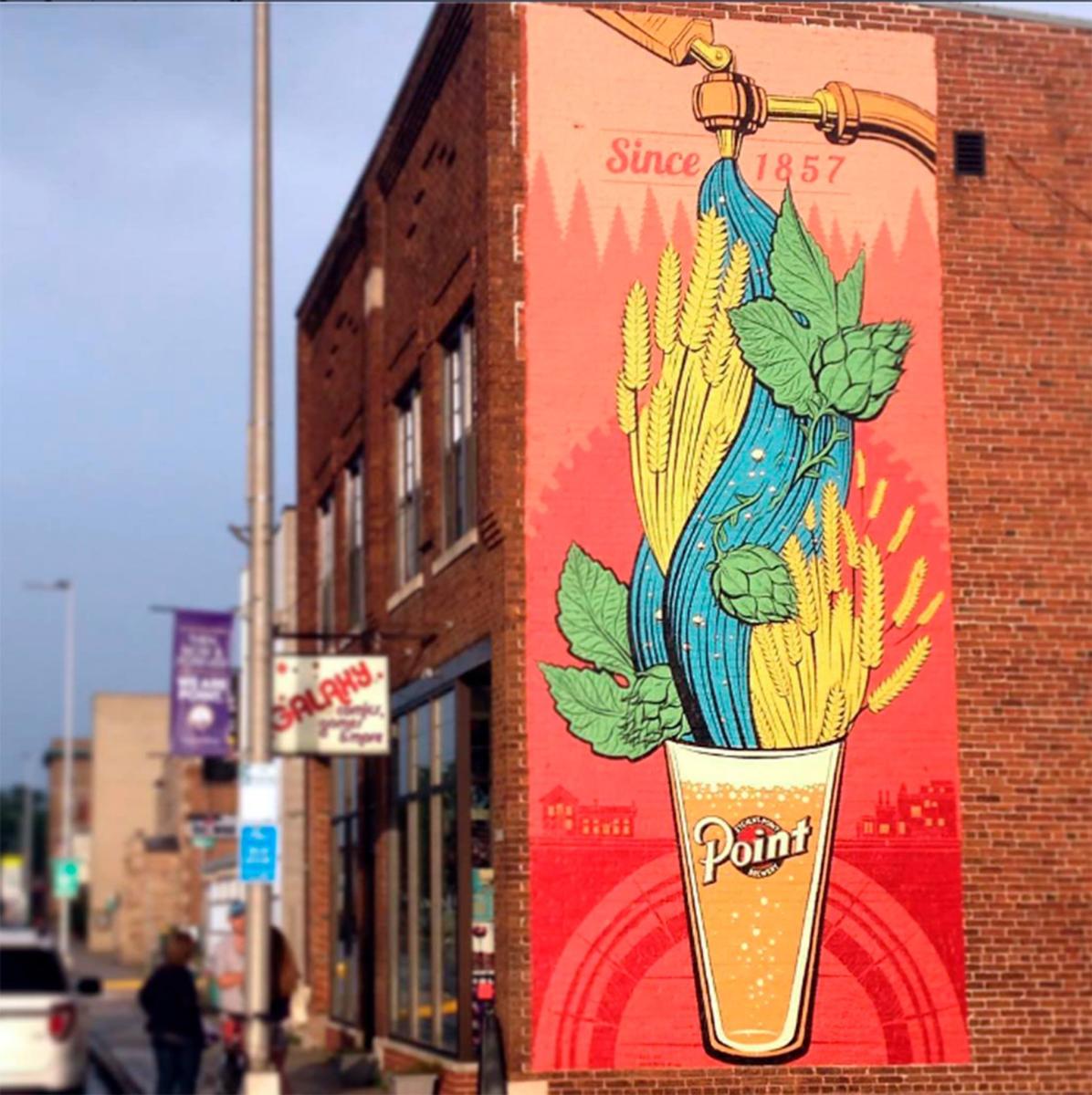 Grab the Glass Mural in downtown Stevens Point