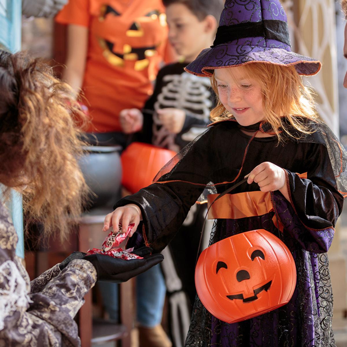 Little Girl Halloween Trick o Treating
