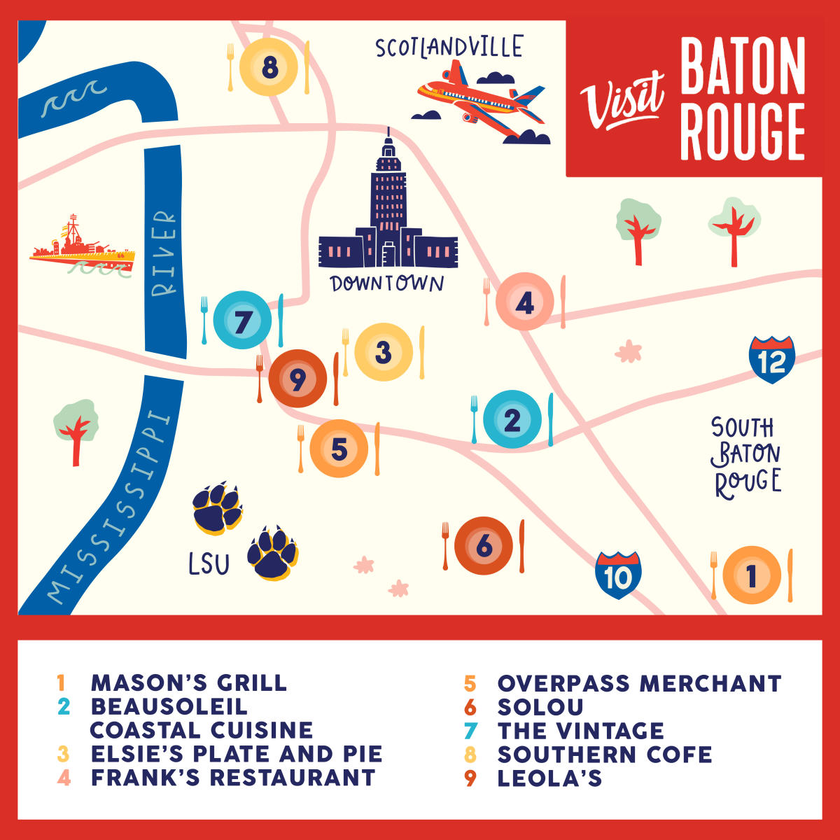 Best Brunch In Baton Rouge, LA Local Restaurants & Cafes