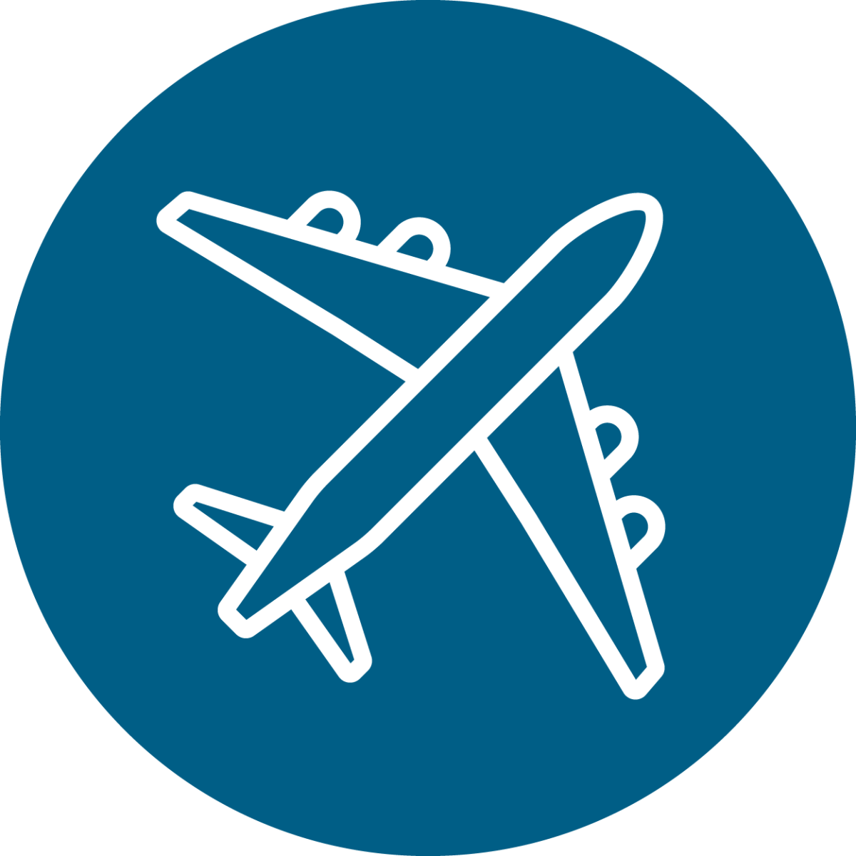 blue plane icon