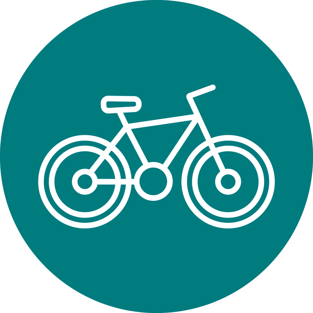 teal bike icon