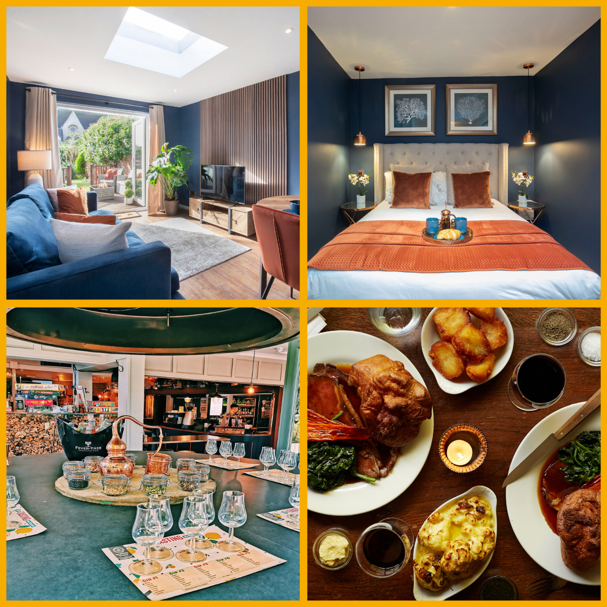 Images feature - at North Hall, a luxurious self-catered one-bedroom detached house by Jason and Philip Serviced Accommodation, beer masterclass at The Brewhouse & Kitchen and Sunday roast at The Tivoli.